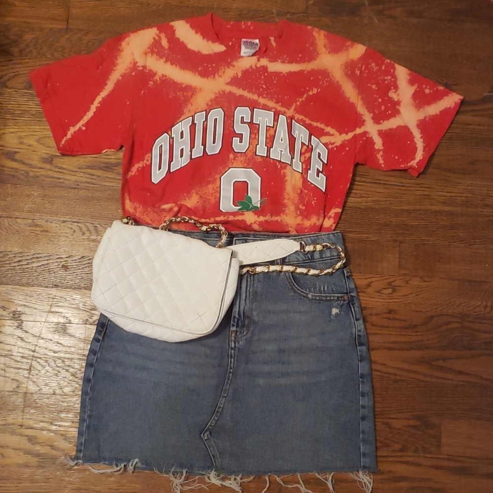 OHIO STATE CUSTOM MADE DIY DISTRESSED SIZE SMALL
